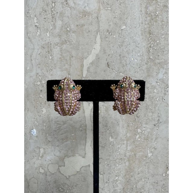 Vintage Boho PJM Frog Earrings For Sale - Image 4 of 12