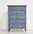 French Mid Century French Louis Style Highboy by Dixie - Newly Painted For Sale - Image 3 of 15