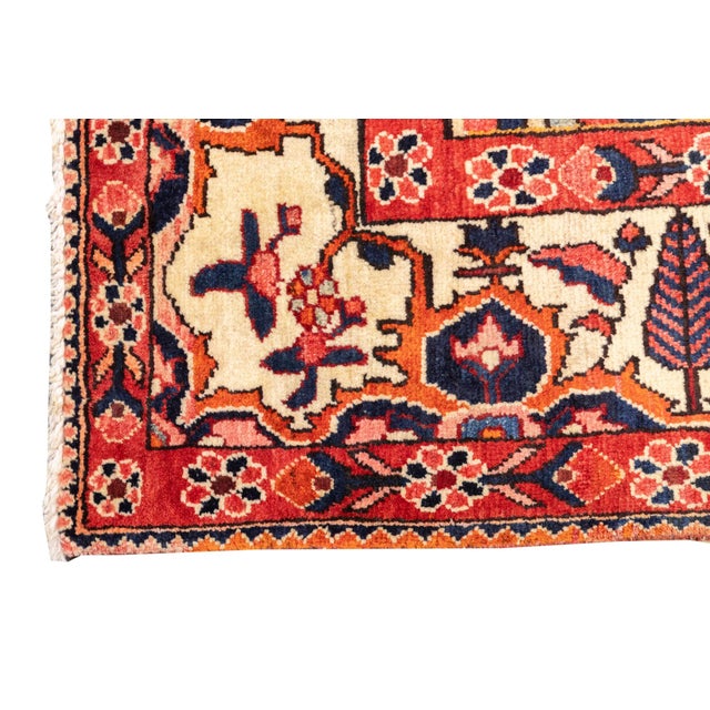 Semi-Antique Hand-Knotted Persian Bakhtiari Rug 5'5" X 8'9" For Sale - Image 12 of 18