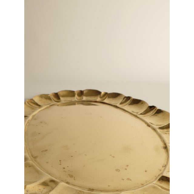 Large Hollywood Regency Oval Brass Tray by Firma Lars Holmström, 1940s For Sale - Image 16 of 18