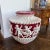 Italian Hand Painted Red/White Ceramic Vase Featuring Cherub Design For Sale - Image 12 of 12