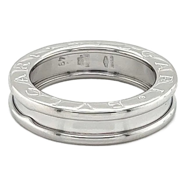 Bvlgari B.Zero1 One Band Ring 18k White Gold Size 5 For Sale