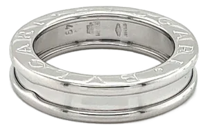 Bvlgari B.Zero1 One Band Ring 18k White Gold Size 5