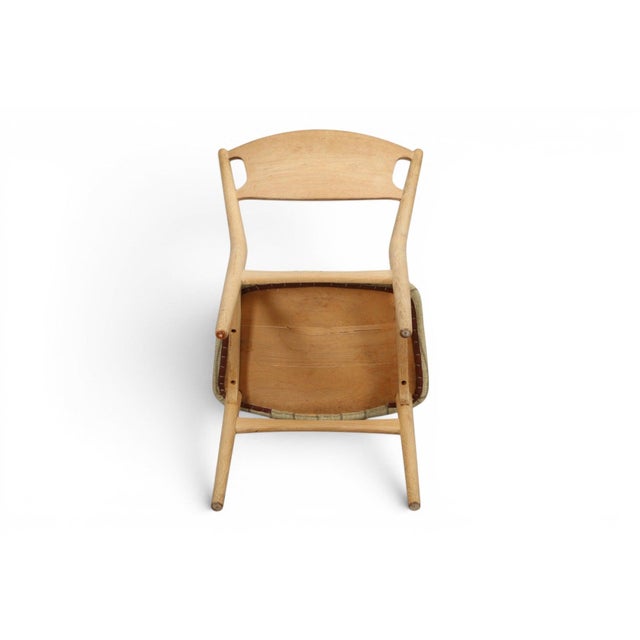 Mid-Century Modern Mid 20th Century Set of Eight Attributed to Helge Sibast Dining Chairs in Solid Oak For Sale - Image 3 of 7