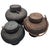 Offered are three hand-woven baskets with lids acquired in the early 1970s on an excursion to visit the rice paddies in...
