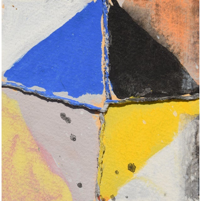 Wolff Mirus, Abstraction, 1985, Gouache & Mixed Media For Sale - Image 6 of 8