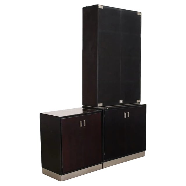 Modular Rosewood & Glass Sideboard from Formanova, Italy, 1970s For Sale