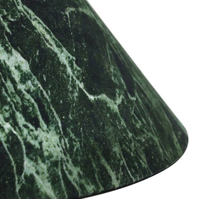 2020s Mable Spider Green Marble Table Lamp For Sale - Image 5 of 6