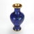 Chinese Blue Cloisonne Floral Enameled Vase 20thC. Measures- 9.25"H x 5"W x 5"D. A beautifully crafted Chinese cloisonné...