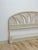 Vintage White Wicker Arched Queen Headboard Coastal Boho Hollywood Regency For Sale - Image 4 of 12