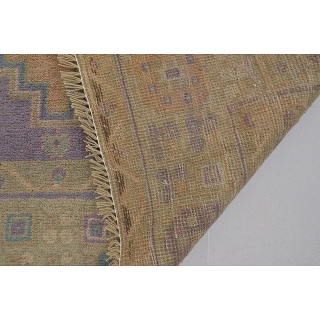 Textile Floral Antique Wool Carpet For Sale - Image 7 of 10