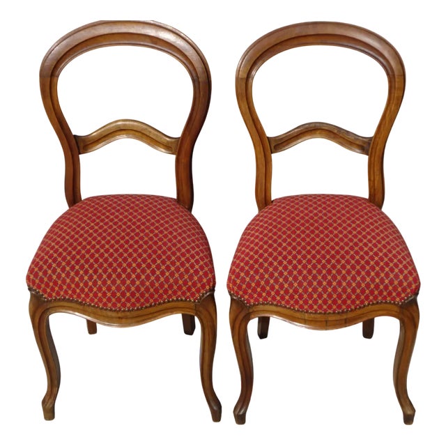 Louis Philippe Chairs, 19th Century, Set of 2 For Sale