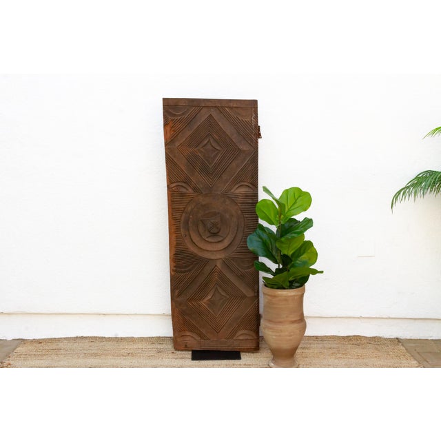 Gemstone Heritage Antique African Sunburst Medallion Door For Sale - Image 7 of 7
