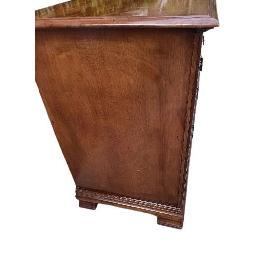 Tan Vintage Wood Ethan Allen Style Dresser 11 Drawer For Sale - Image 8 of 8