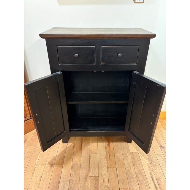 Rustic 1990s Painted Pine Console For Sale - Image 3 of 6