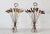 Italian Style Sheaves of Wheat Mid-Century Sculptural Wall Mount Candle Holders Sconces-a Pair For Sale - Image 4 of 11