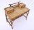 Ralph Lauren Vintage British Colonial Style Burnt Bamboo and Grasscloth Pagoda Desk For Sale - Image 4 of 12