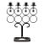 Vintage Bertil Vallien for Boda Smide Cast Iron Candelabra Candle Holder, Sweden 1960s For Sale