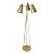 Vintage Midcentury Brass Tri Floor Lamp For Sale