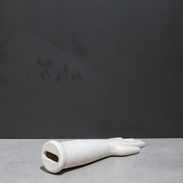 Vintage Glazed Porcelain Factory Rubber Glove Molds, C.1992 For Sale In San Francisco - Image 6 of 7