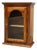 Antique Walnut Wall Display Cabinet For Sale