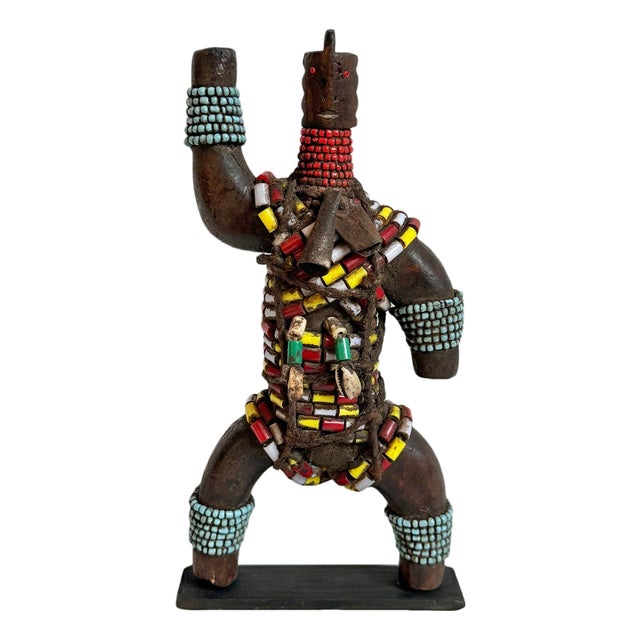 Vintage Nigerian Beaded Doll For Sale