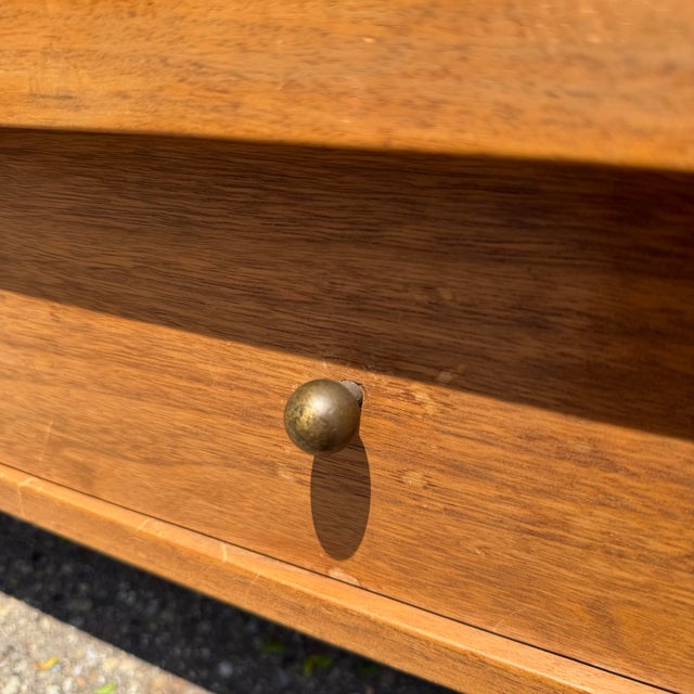 Mid 20th Century Two Piece “Contempora” Danish Style Hutch by Mt. Airy Furniture for John Stuart Furniture For Sale - Image 10 of 12