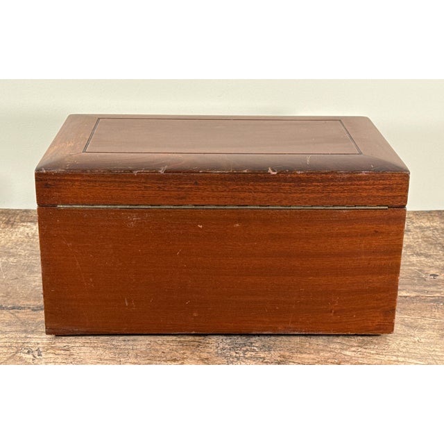 Antique c.1920's Benson & Hedges Wooden Cigar Humidor Box For Sale - Image 13 of 17
