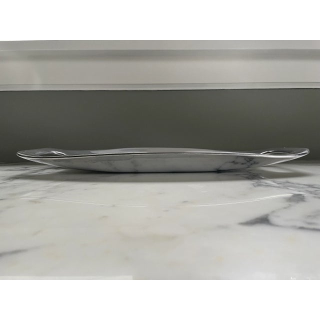 Modern Vintage Nambe Handled Serving Tray For Sale - Image 3 of 11