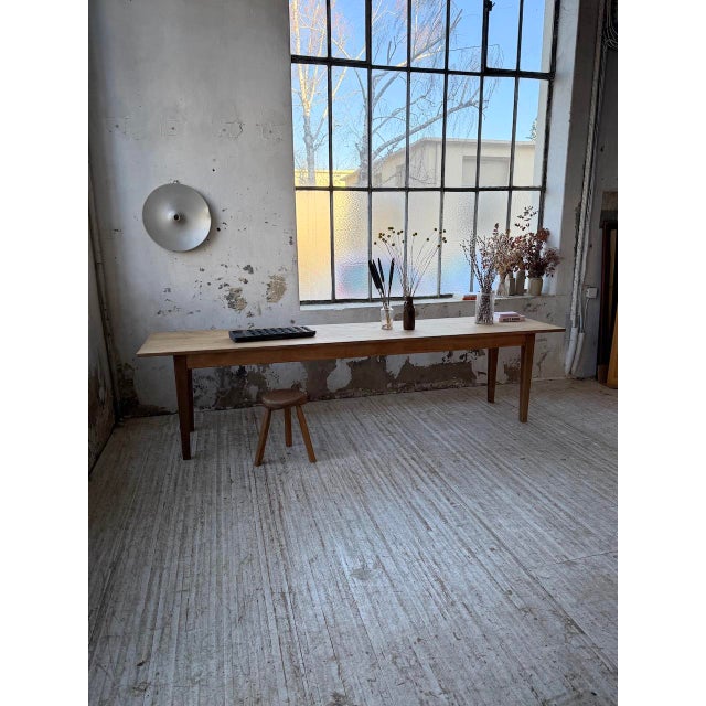 1950s Pine and Oak Farmhouse Table, 1950s For Sale - Image 5 of 18