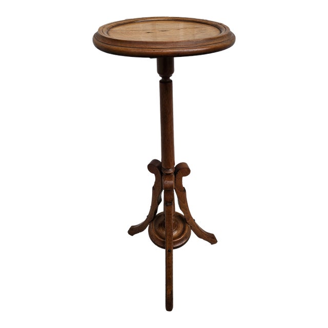 Antique Victorian Tripod Base Plant or Candle Stand For Sale