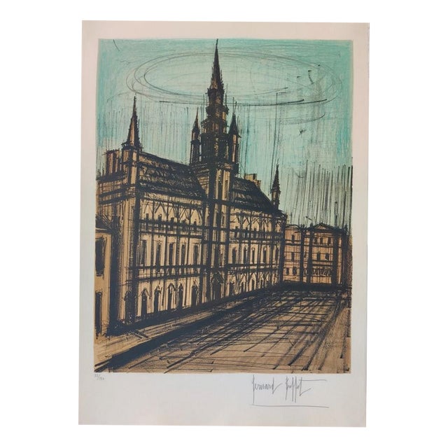 Bernard Buffet, Brussels City Hall, 1966, Lithograph For Sale