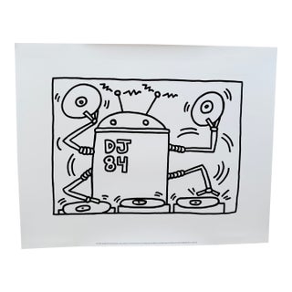 Keith Haring (1958-1990), Dj 84, 1983, Copyright Keith Haring Foundation, Licensed by Artestar New York, Printed in the Uk For Sale