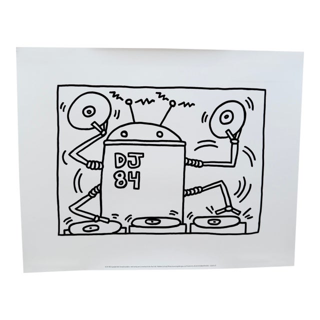 Keith Haring (1958-1990), Dj 84, 1983, Copyright Keith Haring Foundation, Licensed by Artestar New York, Printed in the Uk For Sale