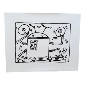 Keith Haring (1958-1990), Dj 84, 1983, Copyright Keith Haring Foundation, Licensed by Artestar New York, Printed in the Uk