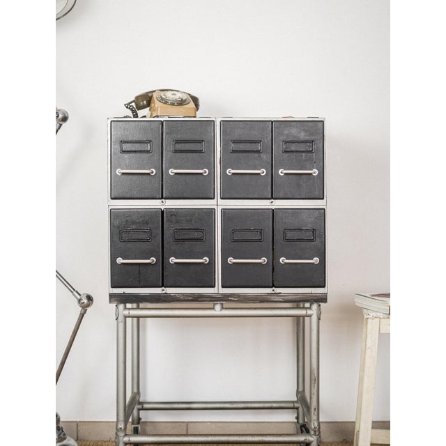 Industrial Industrial Metal Cabinet with Drawers, 1970s For Sale - Image 3 of 18