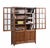 Mission Oak 4 Door Display China Cabinet - Walnut - 49"w For Sale - Image 4 of 13
