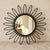 Mid-Century Modern 20th Century MCM Sunburst Metal Accent-Mirror For Sale - Image 3 of 3