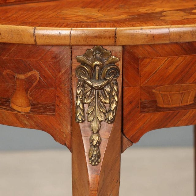 Writing Desk in Bois De Rose with Inlays, France, 1900s For Sale - Image 8 of 14
