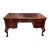 Hekman Chippendale Style Executive Desk With Leather Inlay For Sale