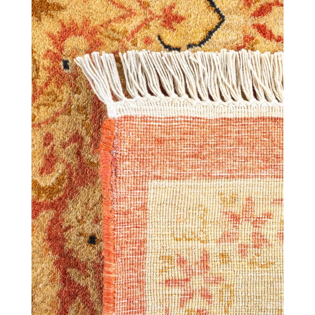 2000 - 2009 Mogul, One-of-a-Kind Hand-Knotted Area Rug - Orange, 8' 4" x 10' 1" For Sale - Image 5 of 8