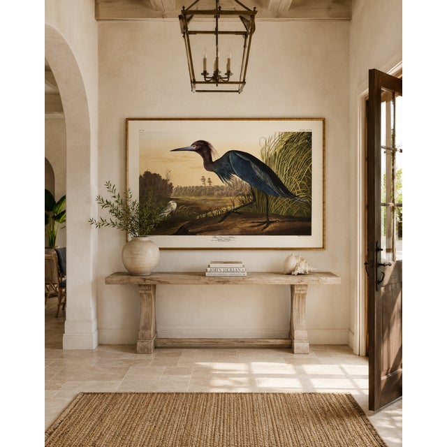 Blue Crane or Heron, 1827 – John James Audubon Vintage Bird Art Print, 32" X 24" For Sale In Buffalo - Image 6 of 11