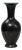 20th Century German Mid-Century Modern Black Ceramic Vase For Sale