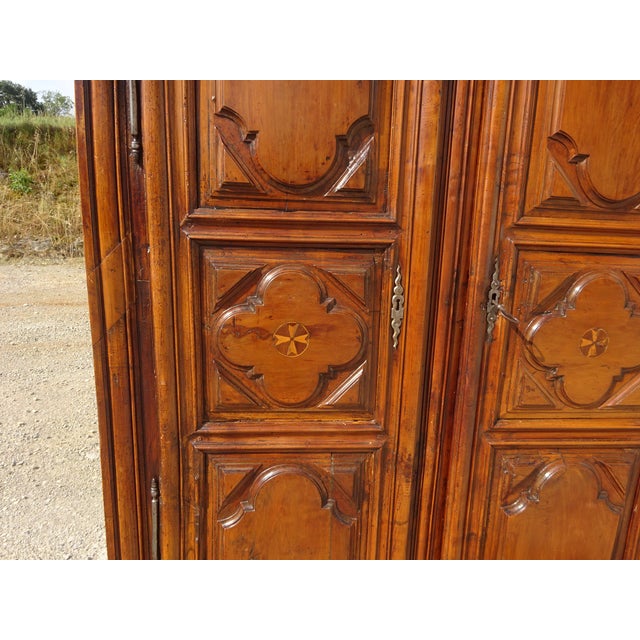 Louis XIII Walnut Armoire For Sale - Image 5 of 18