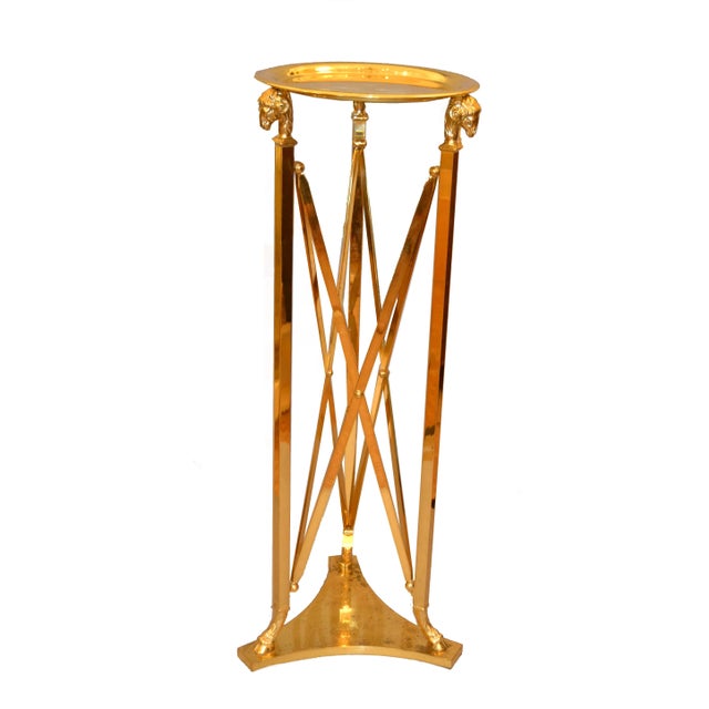 1960s Rams Heads and Feet Bronze Pedestal For Sale - Image 10 of 10