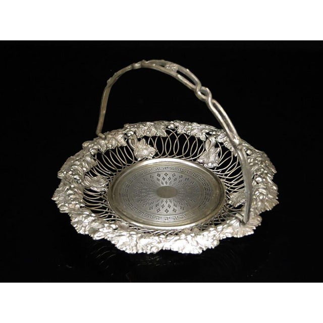 Art Nouveau Fruit Basket from Norblin, Poland, 1900s For Sale - Image 11 of 18