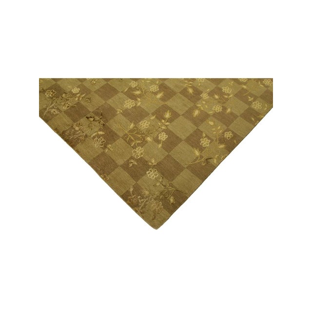 Textile Handwoven Modern Nepali Area Rug 6x9 For Sale - Image 7 of 9