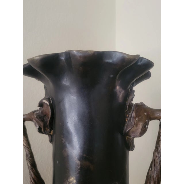 Mid 20th Century Vintage Bronze Urn/Vase For Sale - Image 4 of 11