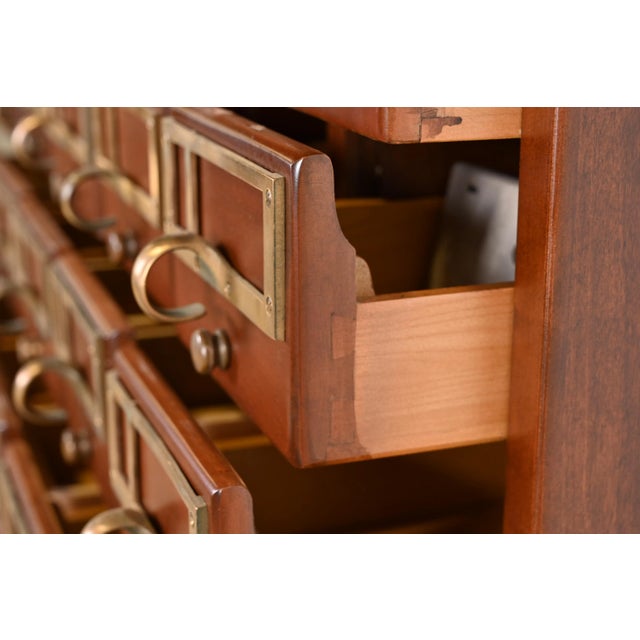 MidCentury Modern Maple 60Drawer Library Card Catalog Filing