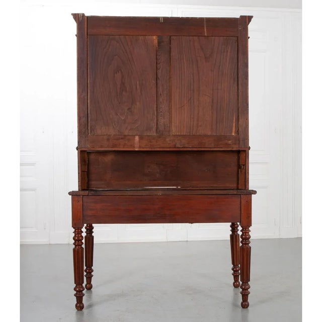 French French 19th Century Walnut Secretary Desk For Sale - Image 3 of 12